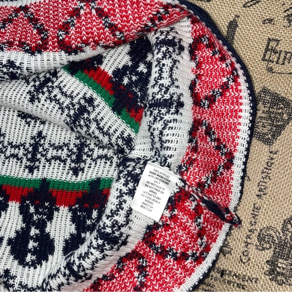 Merry Wear NWT! Junior Navy/White Christmas Skirt Size L - Picture 5 of 8